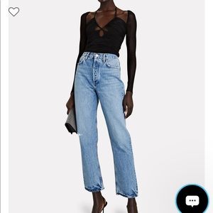 SELF PORTRAIT jersey cut-out top